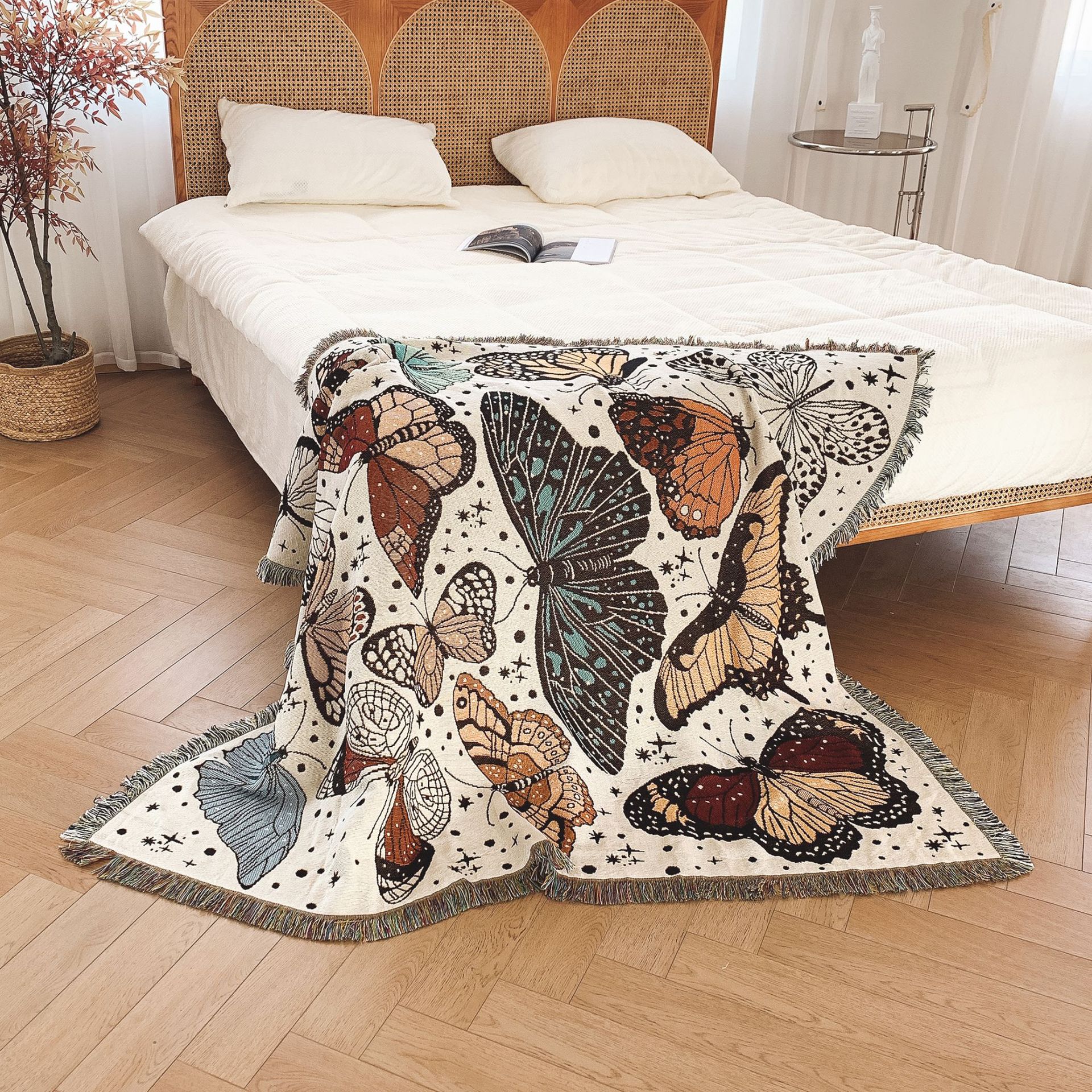 blanket Home Textiles & Decor Type Casual Butterfly Cotton Blanket