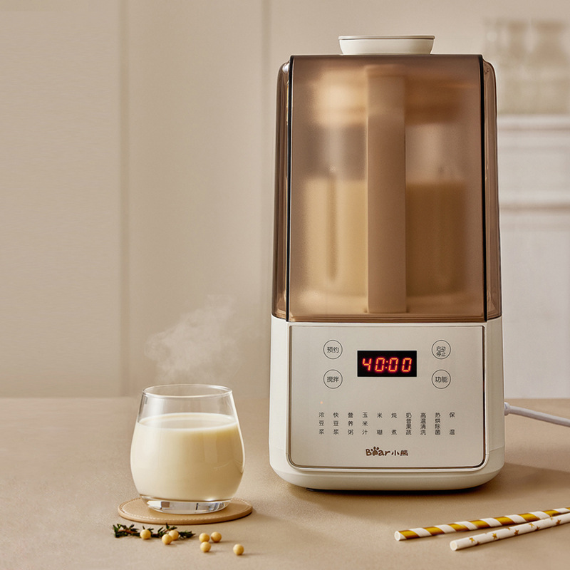 Bear Household Blender Multifunctional Cooking Soundproof Cover Fully Automatic Soy Milk Maker No-Cook Rice Paste Maker Soy Milk Maker