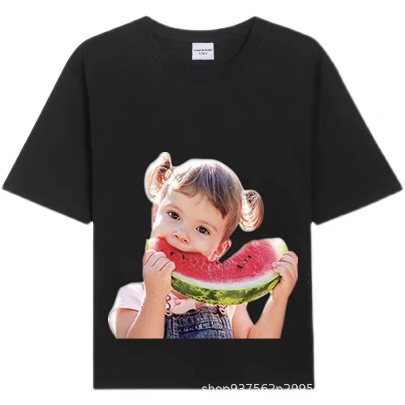 [韓国版] 2025 新韓国 ADLV 半袖ドーナツボーイ Tシャツ純綿ルーズカップルトップ女性用|undefined