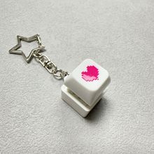 外贸韩国解压按键机械键盘爆款发光键帽减压按压捏捏钥匙扣玩具