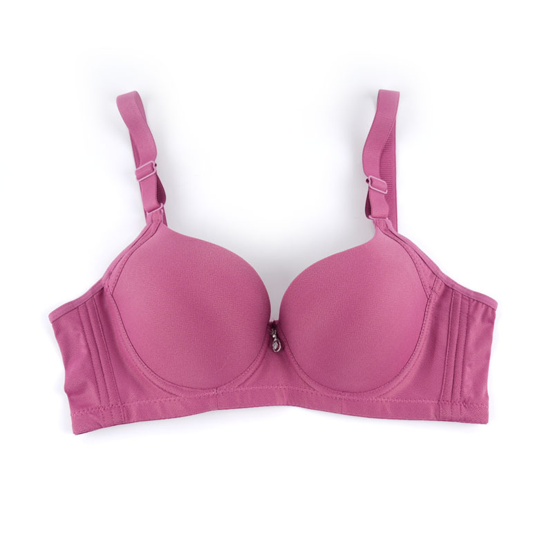 Nuevo tipo de ropa interior anti-caída de colaterales para la piel taza delgada correa de hombro desmontable sujetador de mujer con anillo de acero suave