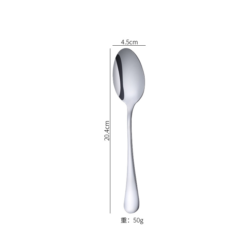 Stainless Steel Long Handle Spoon And Fork For Adults And Kids_voghion.com