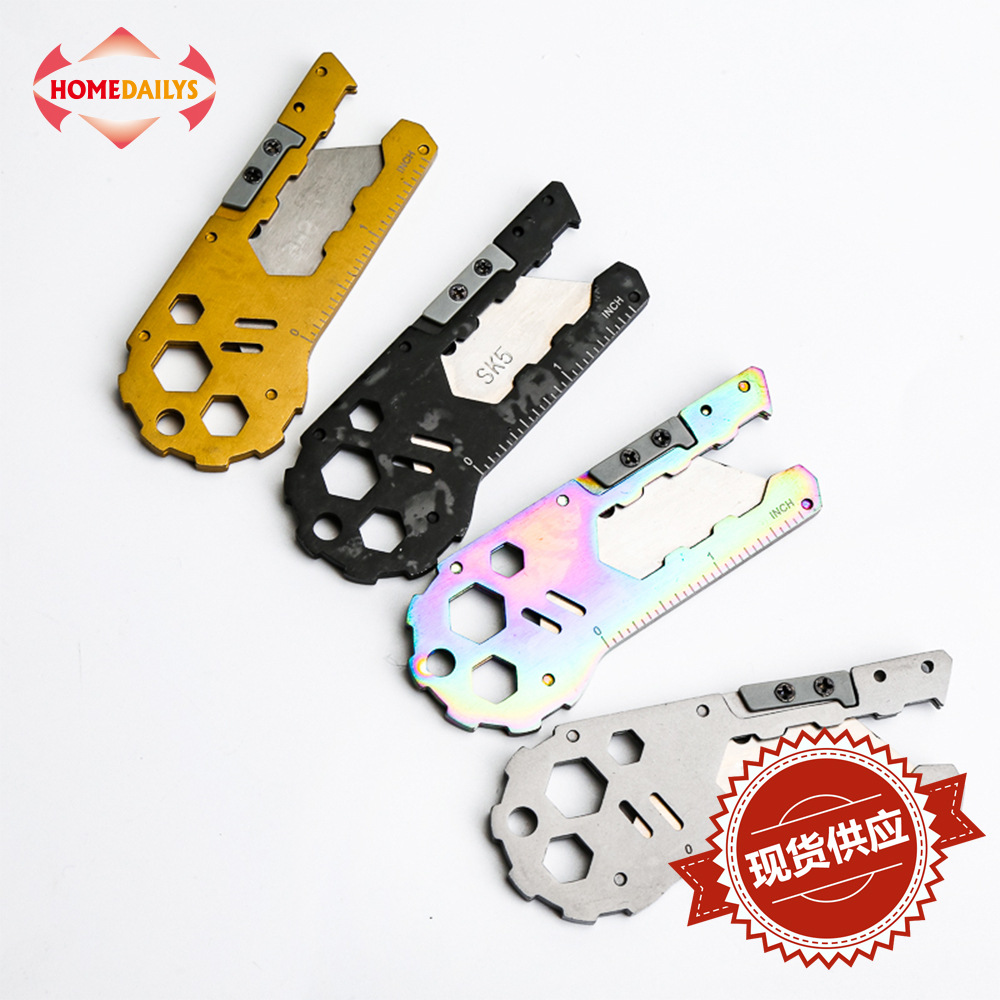 厂家批发 不锈钢小中号钳 家用组合多用刀钳折叠户外多功能工具钳