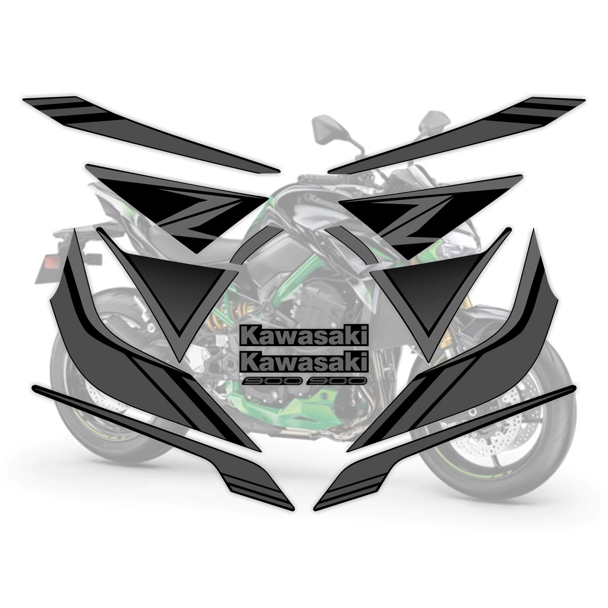 Kawasaki, водонепроницаемая наклейка, светоотражающие наклейки, 2022 год, защита автомобиля
