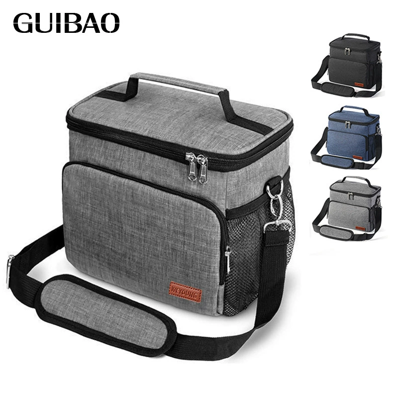 Capacious thermos, lunch box, bag, oxford cloth, increased thickness