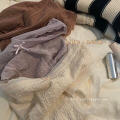 乳呼 ~ 乳肌下着女性シームレスレース辺抗菌純綿股部中腰包尻少女風三角ズボン