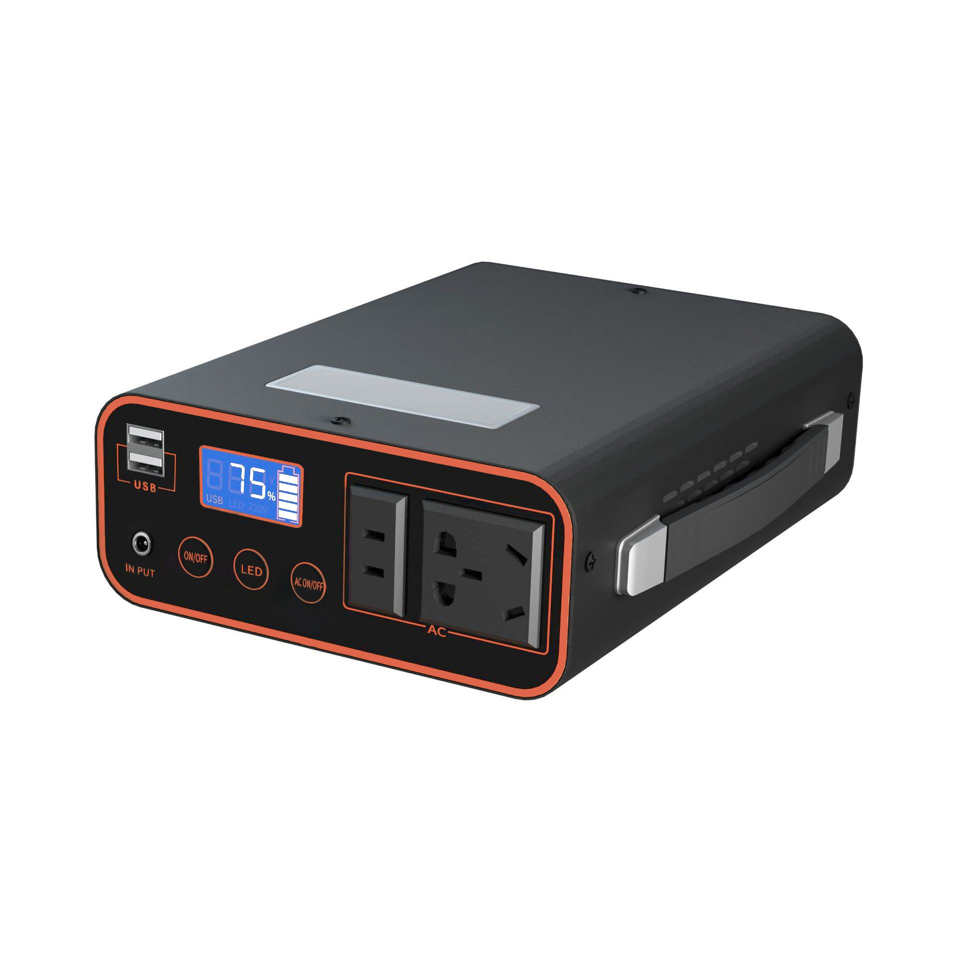 Banco de energía portátil de 220V para exteriores (camping, emergencias)