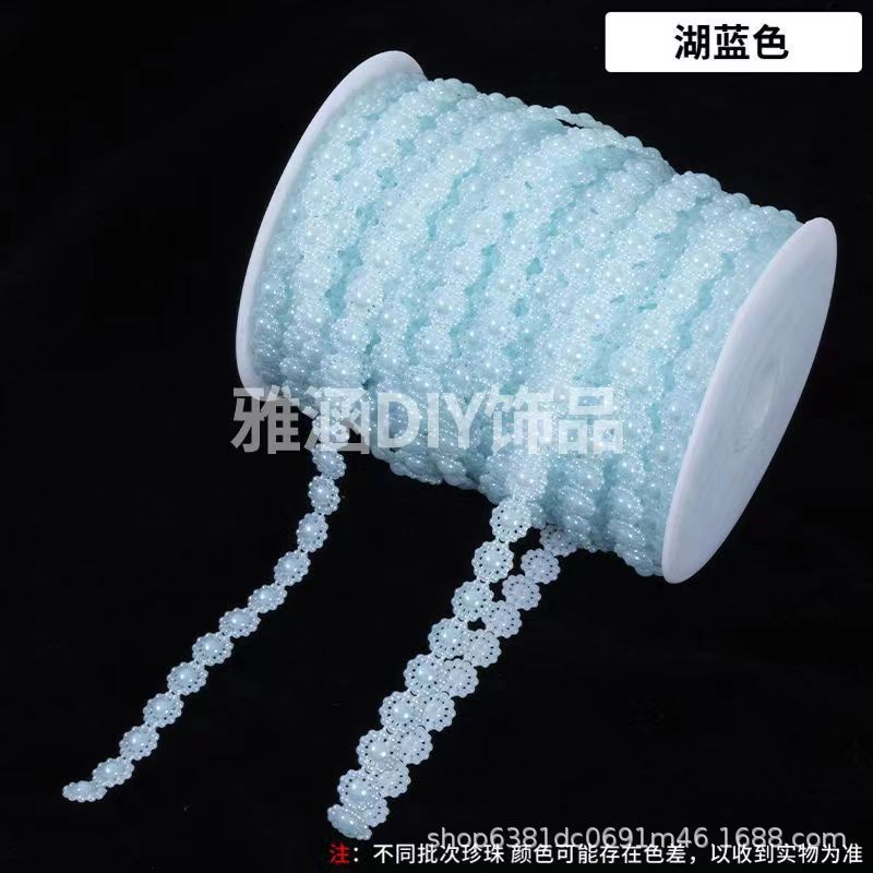 Perlas de imitación de color de 10mm, girasol, cuentas colgantes, sombreros de hoja de loto, cuentas redondas, luces de colores, muñecas, encaje, bricolaje