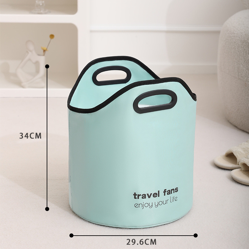 bañera de remojo de pies profundo bañera de masaje aislante de calor bañera de lavado de pies sobre pantorrilla bañera de baño de pies doméstica bolsa de remojo de pies plegable portátil bañera de pies