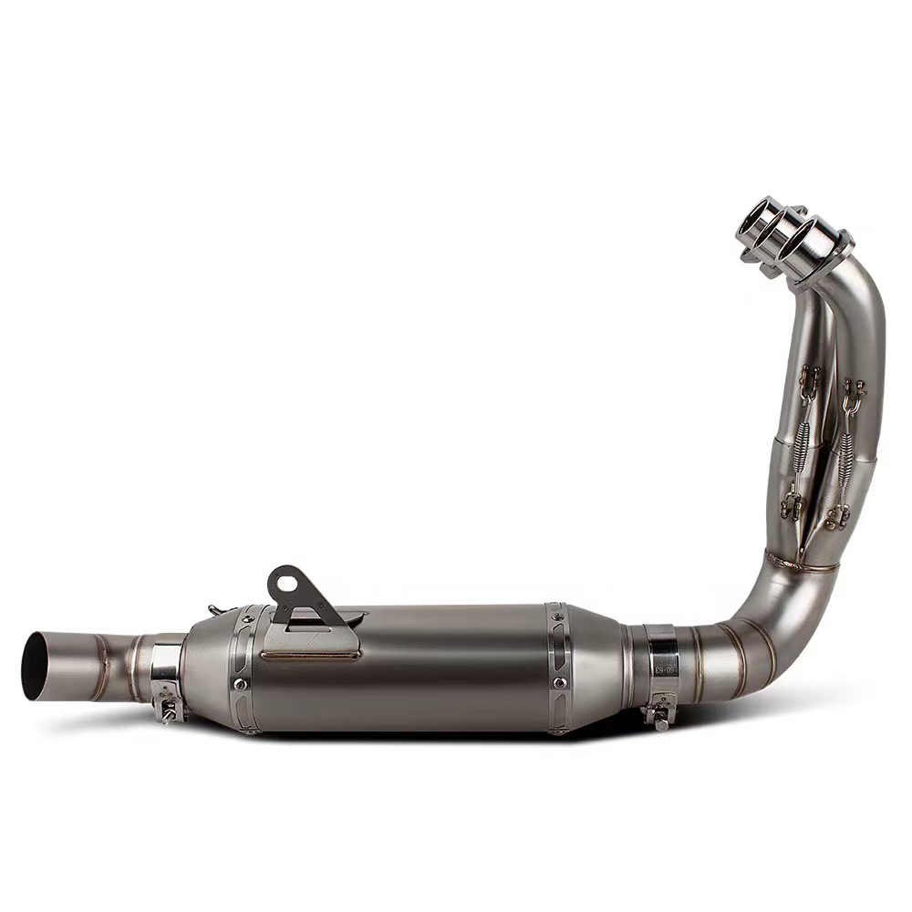 Suitable for Yamaha MT-09 modified stainless steel exhaust pipe, bottom outlet short muffler, full system for 2021-2025 models