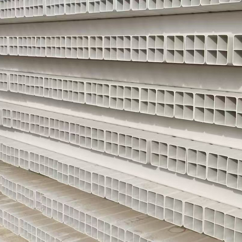 现货PVC格栅管四孔单孔管电缆保护套管 PVC多孔穿线方管厂家批发