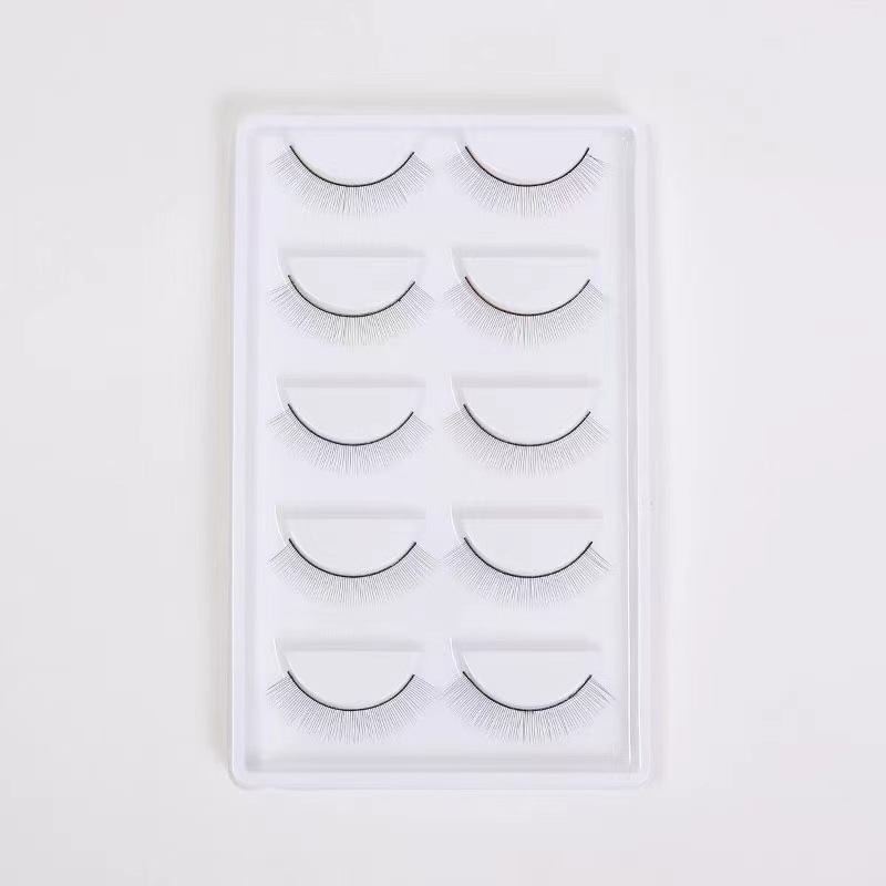 Diez a cinco pares de ropa práctica Injerto de pestañas para el cabello práctica de pestañas postizas práctica estudiantes principiante herramienta de injerto