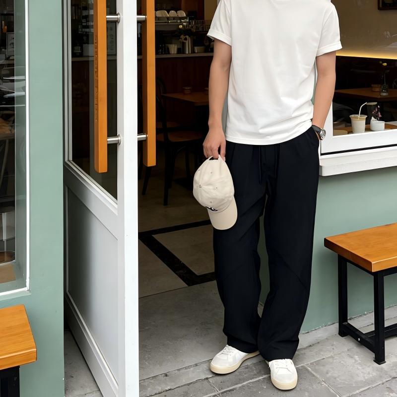 Summer Linen Trousers for Men, Solid Color Casual Versatile Fashion Wide-Leg Pants, Lyocell Ice Silk Loose Straight-Leg Pants for Men Summer Linen Trousers for Men, Solid Color Casual Versatile Fashion Wide-Leg Pants, Lyocell Ice Silk Loose Straight-Leg Pants for Men