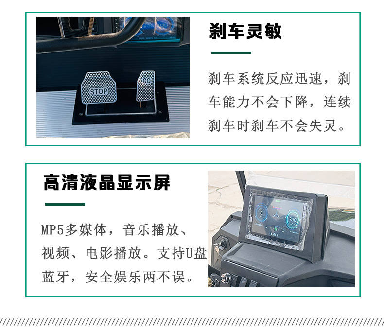 New Models of Electric Golf Carts for Global Export, Community Property Patrol Vehicles, Park and Tourist Sightseeing Vehicles