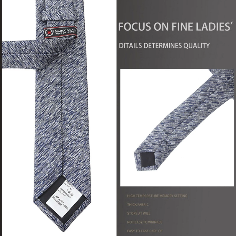 Blue tie, shirt, accessory, 6.5cm, wide color palette, Korean style