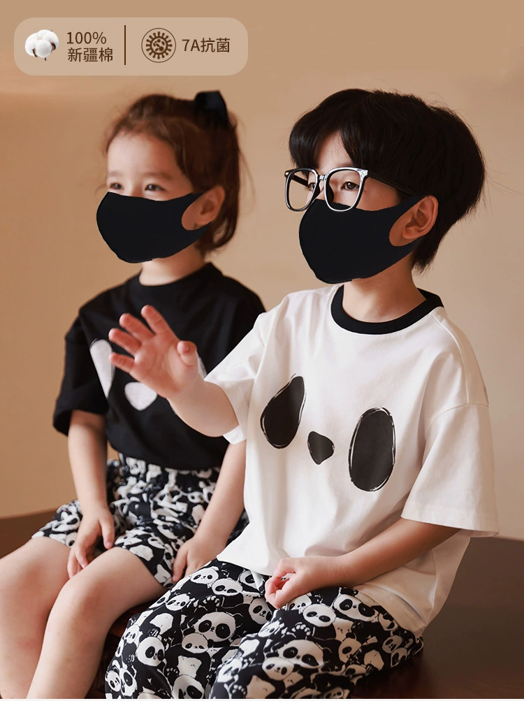 Детская хлопковая футболка с коротким рукавом, стиль летней пижамы A-линия, тонкая (размеры 2–150#)