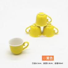 CSF990ml陶瓷杯子 色釉小号春蕾茶杯 家用品茗喝酒杯子红茶热茶客