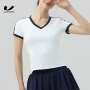 v领修身健身夏季瑜伽服