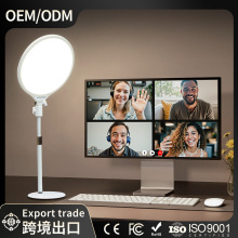 外贸30cm桌面补光灯直播专用美颜面光灯灯补光电脑视频灯内置电池
