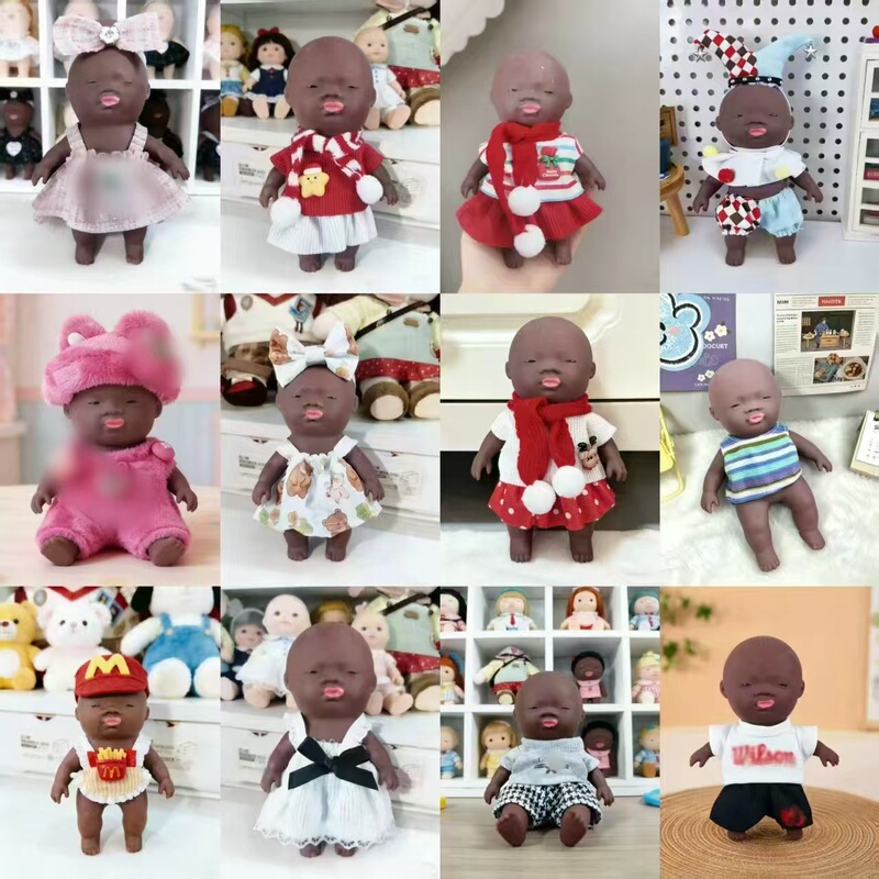 Natalia's Popular Stress-Relief Doll Clothes for Dark-Skinned Dolls 14cm Are Suitable for Trendy Toys, and Multiple Styles Are Available