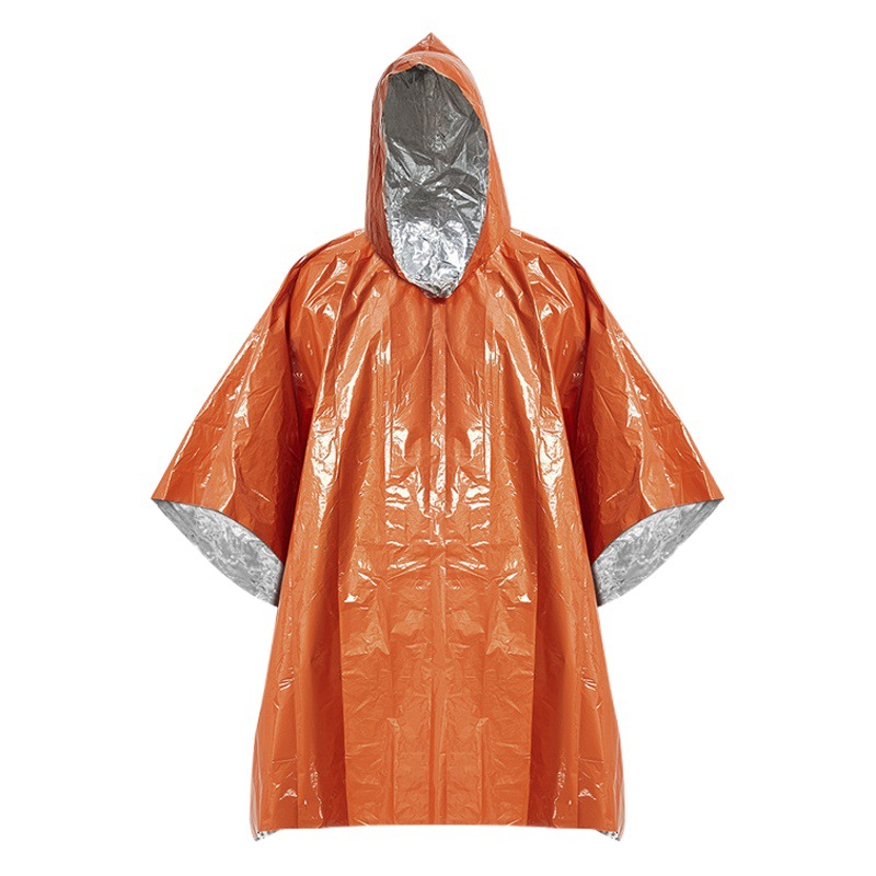 Al Aire Libre portátil de emergencia impermeable largo ciclismo engrosada reflectante a prueba de viento de emergencia senderismo multifuncional impermeable al por mayor