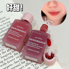 HERORANGE Water-Glow Lip Lacquer Moisturizing Hydrating Glossy Mirror Bubbles Lip Color for Young Girls to Look Youthful and Affordable Lip Color