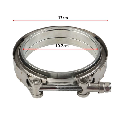 Digər kuzov və aksesuarlar Clamp 304 Flange Clamp V-Shaped - 4inch-with-male-and-female-flange