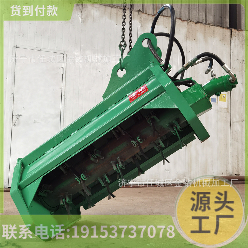 挖掘机割草打草机 清树枝粉碎 田园开荒 园林绿化碎草路边杂草