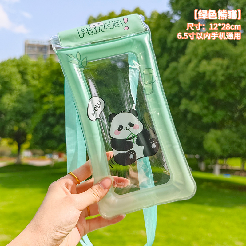 漫画のカラフルな携帯電話防水バッグエアバッグユニバーサル防水携帯電話バッグタッチスクリーンシール防塵ラフティングシールバッグ|undefined