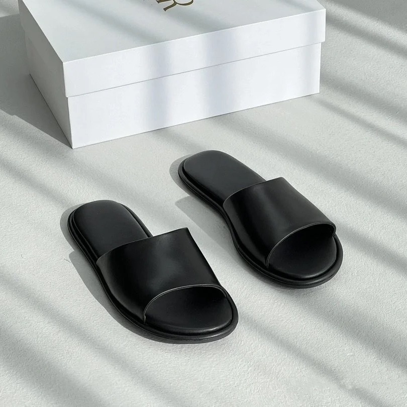 2024 Frühjahr/Sommer Neue Ther Gleiche Leder Kleine und Minimalistischen Samt Flache Unterseite Bequeme Casual frauen mopp_voghion.com