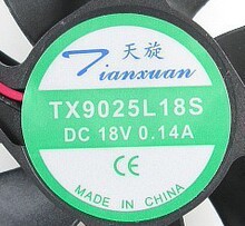 ���� TX9025L18S 18V 0.14A 9CM 9025 ������¹�ɢ�ȷ���