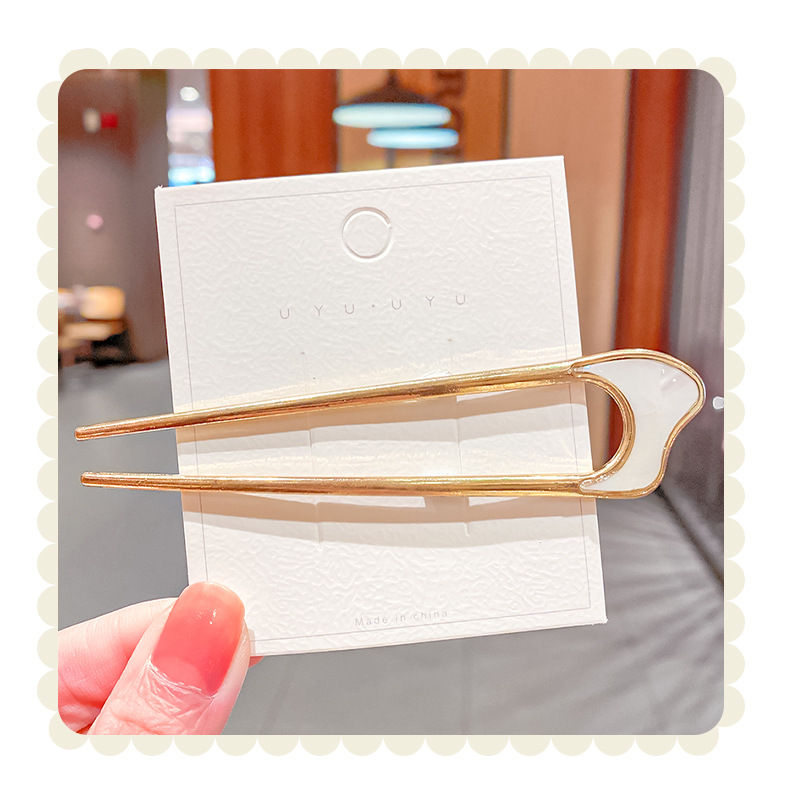 U-shaped Metal Shell Hair Insert Plate Hair Accessories display picture 7