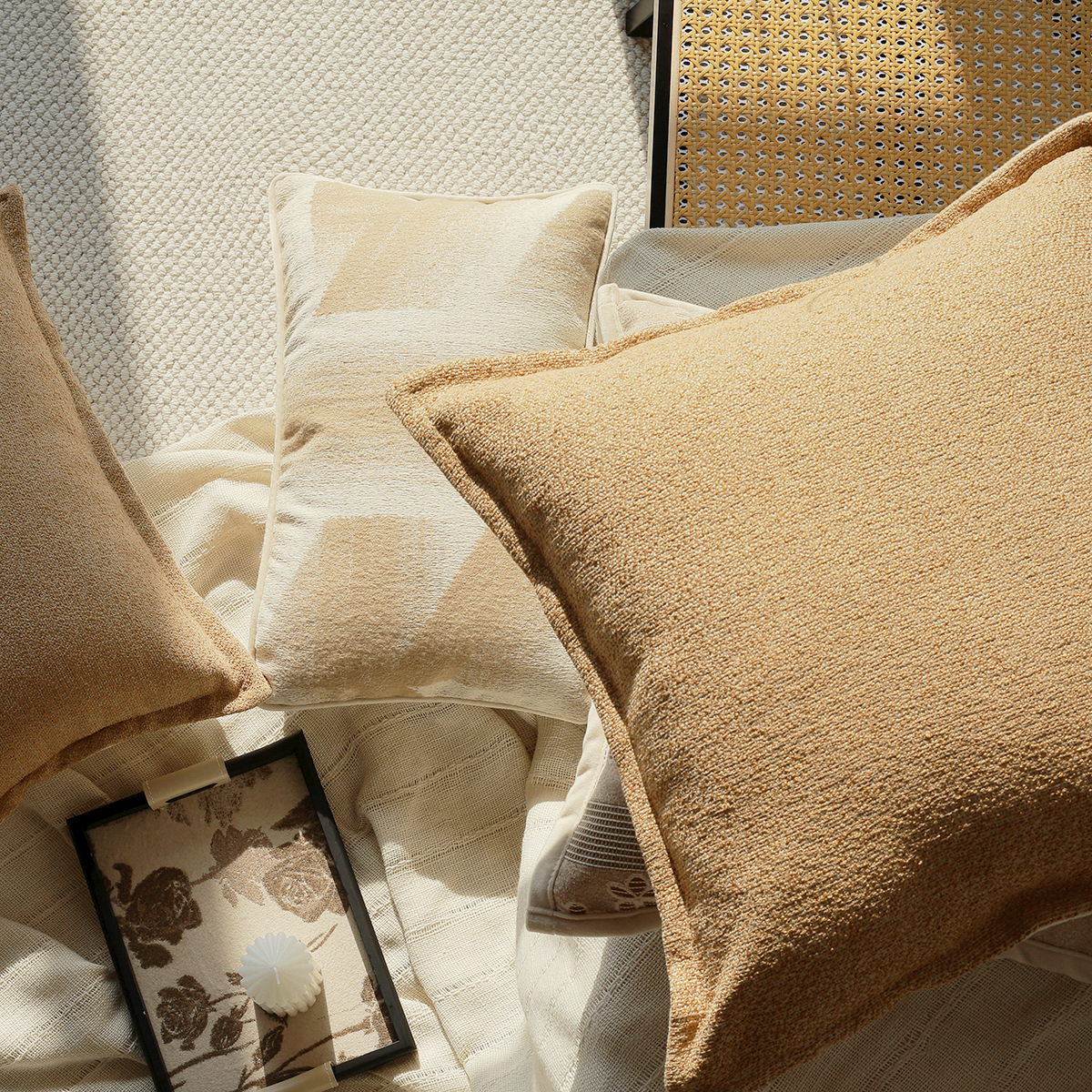Sofá de viento silencioso almohada de alojamiento de alta calidad sala de estar modelo almohada de cabecera almohada de espalda cintura cubierta de almohada transfronteriza image 4