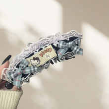 韩系氛围感甜美KT蕾丝蝴蝶结香蕉夹饱满后脑勺高级感创意小众发夹