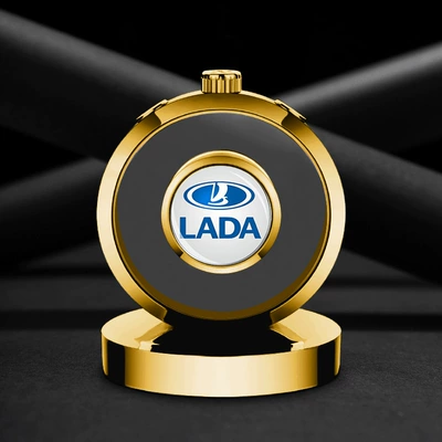 Perfume Ornaments, High-End Car, Perfplant seat - comes-with-1-bottle-blue-ocean-perfume-lada-gold-alloy-ornament
