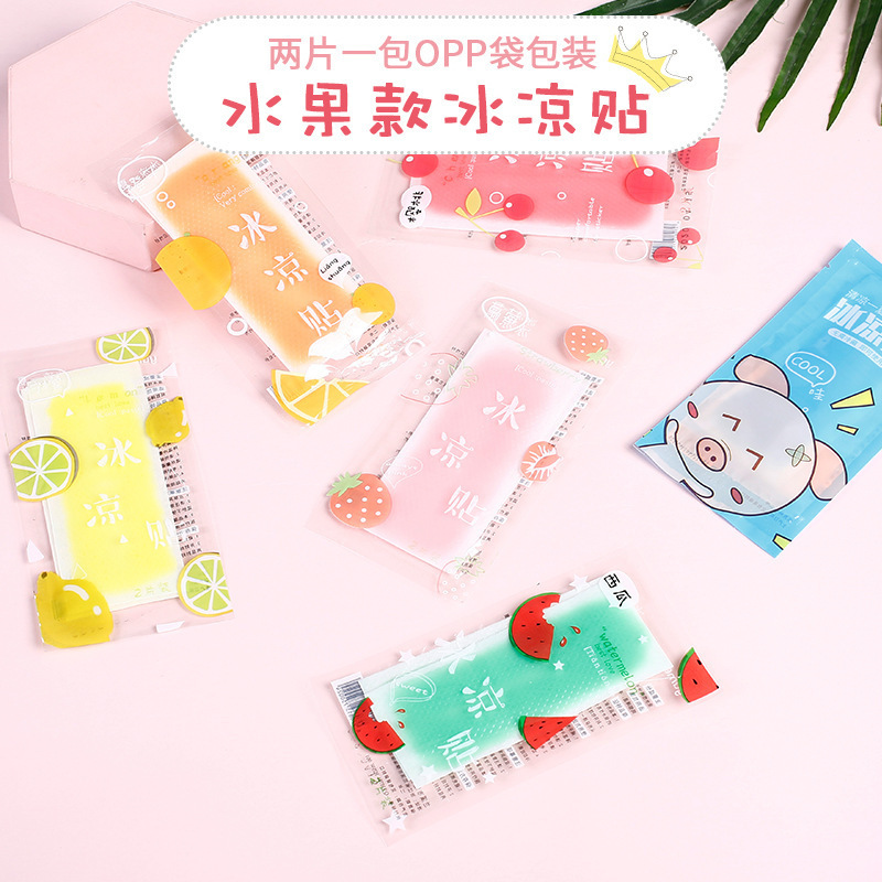 Summer Cooling and fever-reducing artifact cooling cool fruit flavor ice stickers student military training summer-proof refreshing ice stickers manufacturer