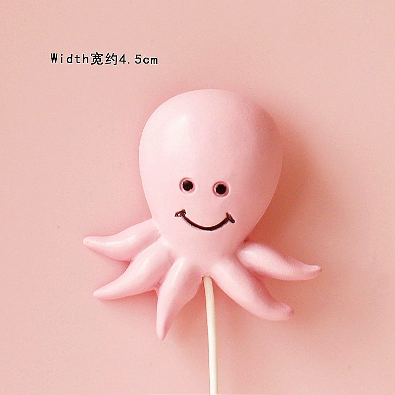 Panfan baking cake decorate the original model turtle shell shell, marine series plug -in birthday cake dessert