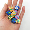 Cartoon acrylic beads, hair accessory, 14mm