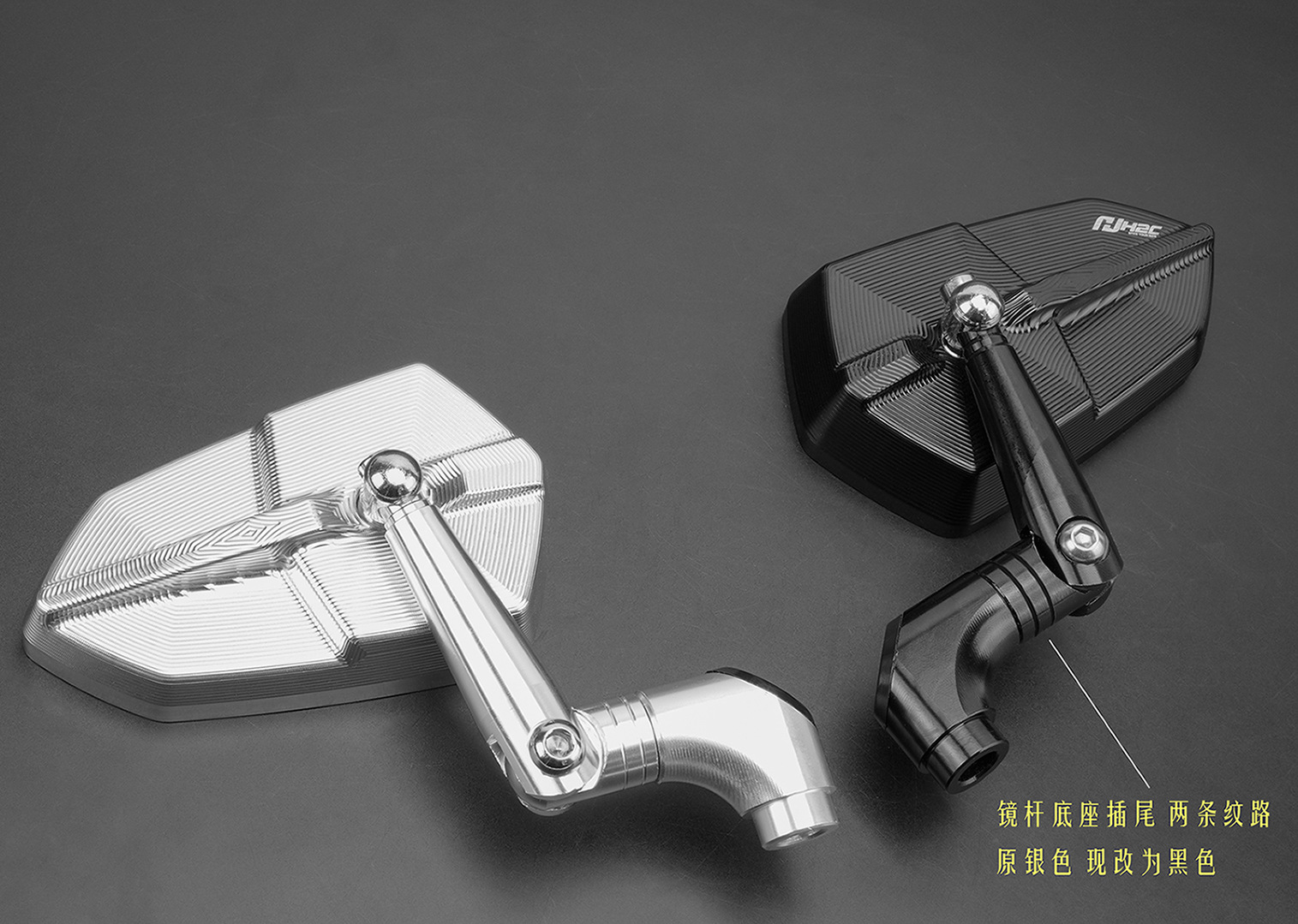 Motorcycle Modified Rearview Mirror Universal Electric Vehicle Reversing Mirror Cnc Aluminum Alloy Flat Rearview Mirror Factory Wholesale