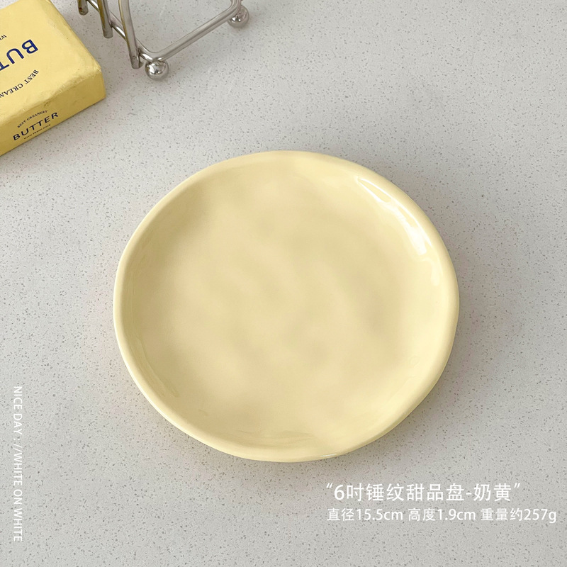 6inch 해머 디저트 플레이트 커스터드
