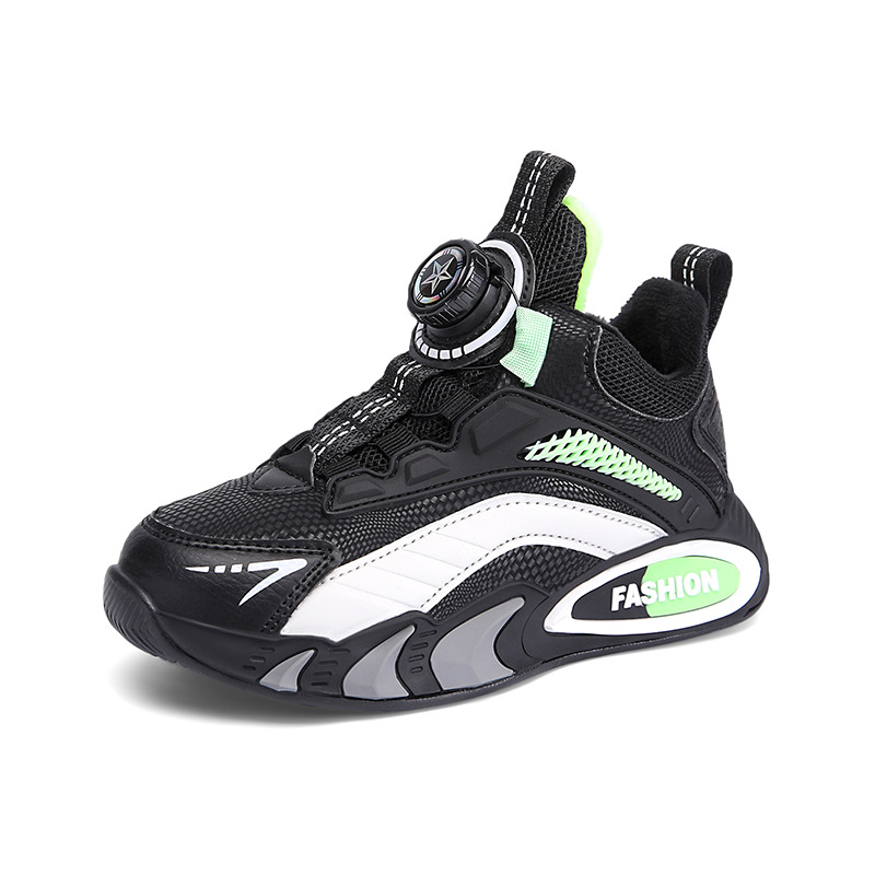 K111 primavera y verano baja malla respirable zapatos de hombre zapatos de correr de botón giratorio para niños zapatos para niños zapatos deportivos zapatos de correr