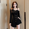 Fashionable and sexy dress， small fragrant and versatile set for women