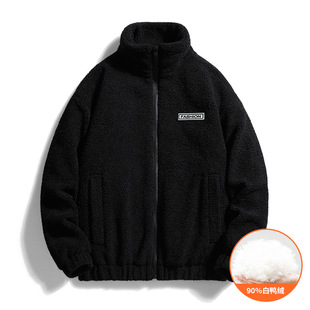 Cross-border winter New down jacket for men and women with three-color collar factory direct sales