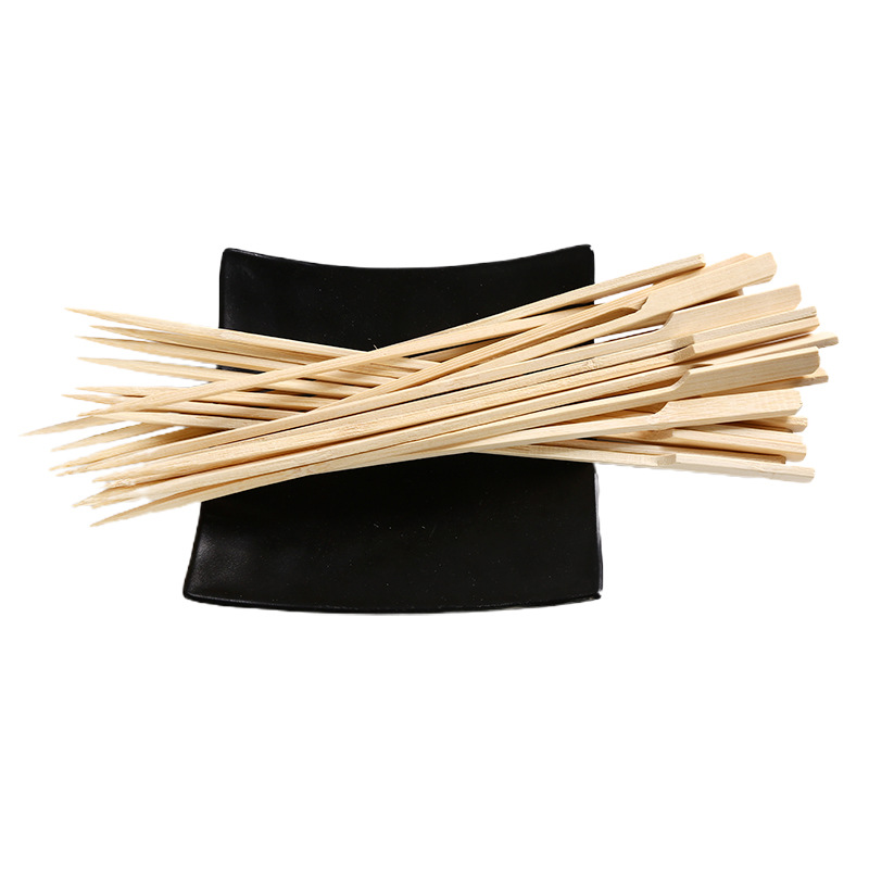 Nuevo hierro pinchos 7 ~ 25cm sin costura desechable barbacoa Kwantung hervida palo de bambú plano picante caliente barbacoa palo de bambú