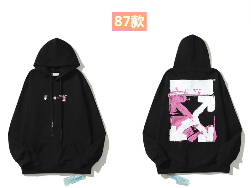 Marca de moda offwhite graffiti religioso pintura al óleo impresión de flecha hombre y mujer suelta OW pareja alta calle hoodie abrigo