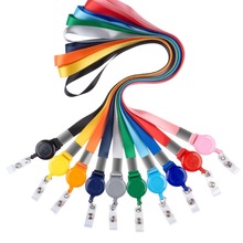 伸缩扣挂绳易拉扣挂绳证件挂绳现货批发彩色易拉扣证件挂绳伸缩扣