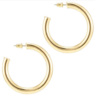 8g Weight Earrings Classification 1 Pair Quantity 1 Pair Fashion Solid Color Metal Plating Women's Earrings