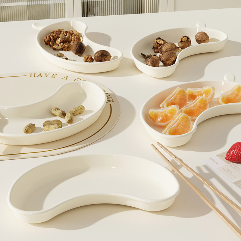 Plato Plástico para Huesos de Plástico PP, Apilable, de Grado Alimenticio, para Mesa de Comedor