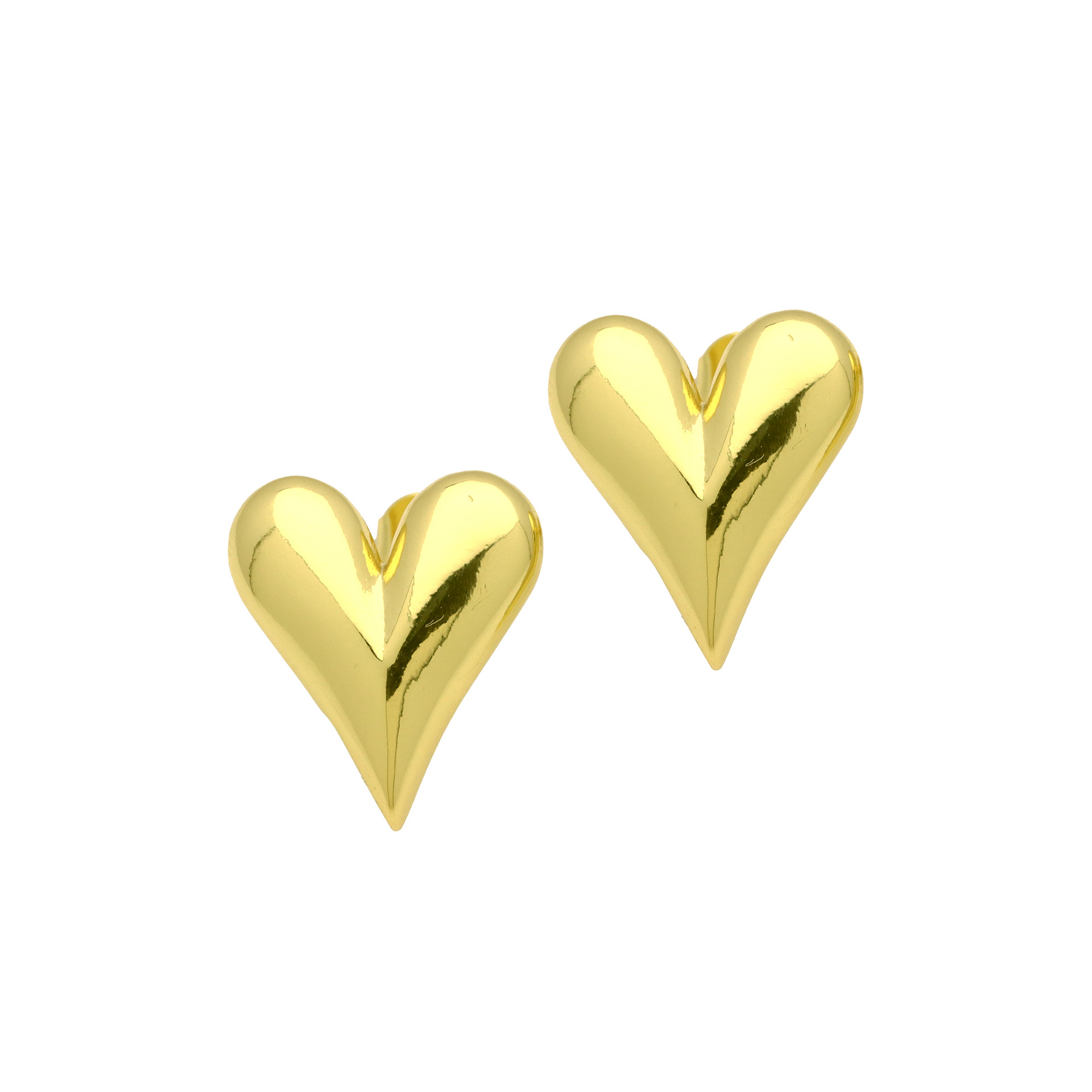 8g Weight Brass Ear Needle Material Zircon Inlay Material Drop Earrings, Ear Studs Classification 1 Pair Quantity Daily, Street Occasion Copper Material Heart Shape Pattern Women's Gender Inlay Design Sweet, IG Style Style 1 Pair Sweet IG Style Heart Shape Inlay Copper Zircon Drop Earrings Ear Studs 9