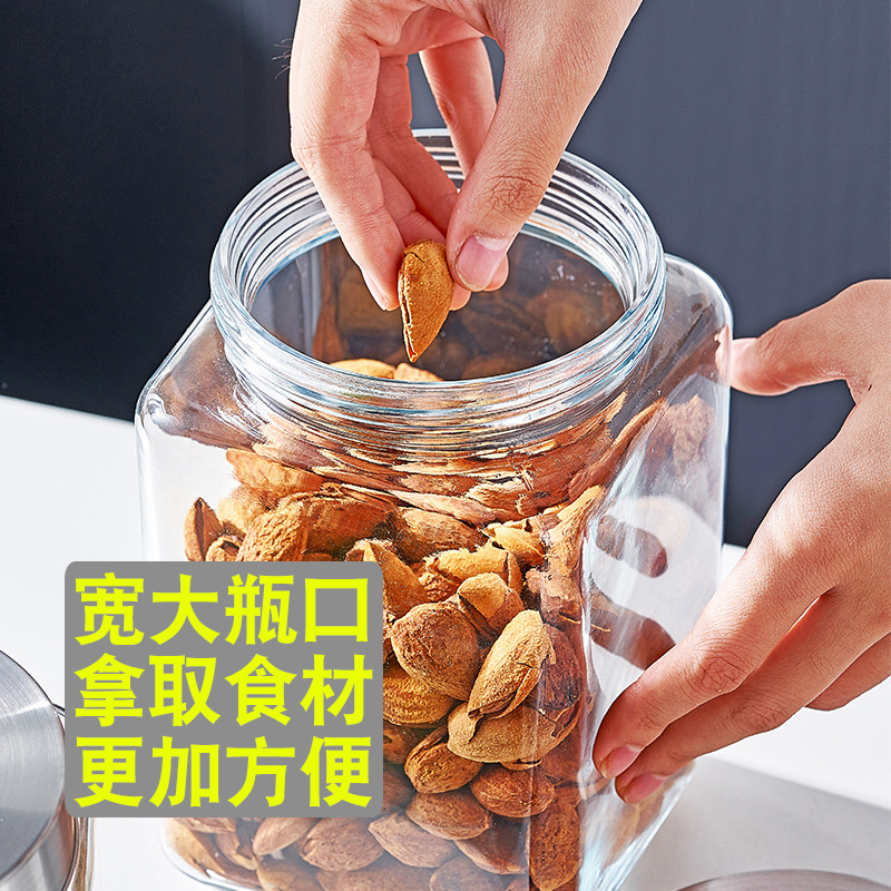 Tanque de vidrio sellado con tapa gruesa de gran capacidad Tarro de comida de cocina doméstica Tarro de kimchi Tarro de almacenamiento doméstico de cocina